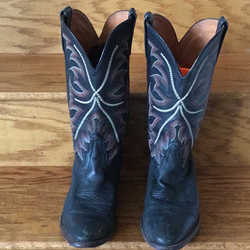 Leather boots